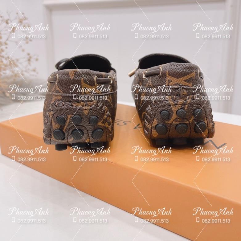 Giầy Moca LV Hoa Nâu