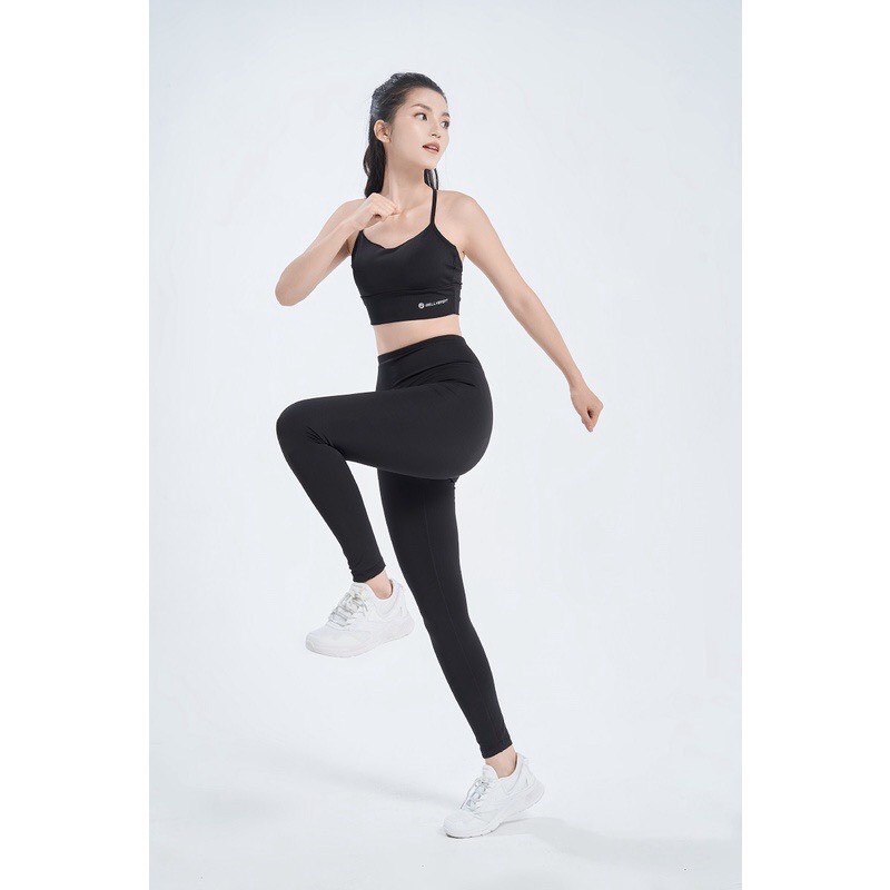 Quần legging nữ AMIHOUSE dáng dài cạp cao vải thun cao cấp co giãn tốt dáng ôm