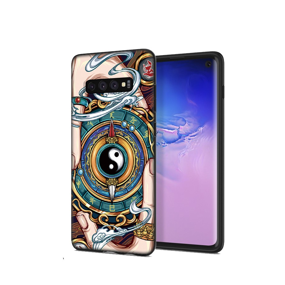 Samsung Galaxy S10 S9 S8 Plus S6 S7 Edge S10+ S9+ S8+ Casing Soft Case 19SF chill cat Swag Fashion japan Style mobile phone case