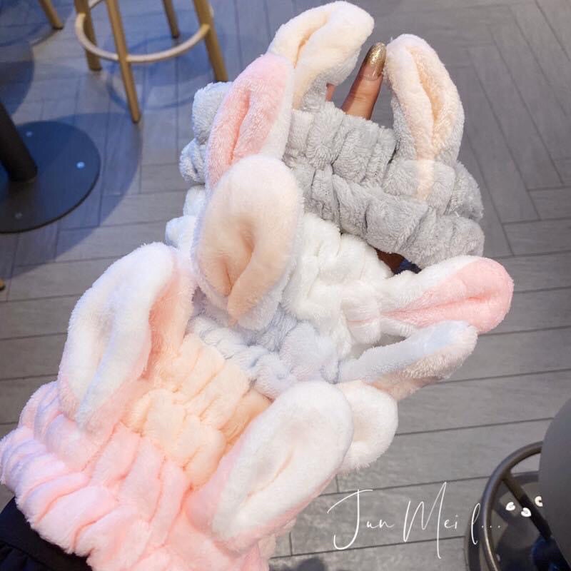 Băng đô lông tai thỏ  mẫu mới xinh yêu dễ thương