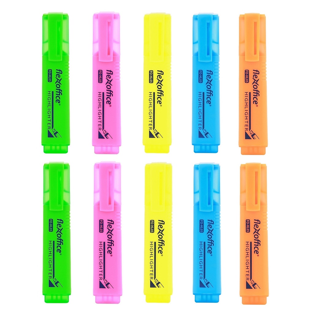 Hộp 10 Bút dạ quang FlexOffice FO-HL05