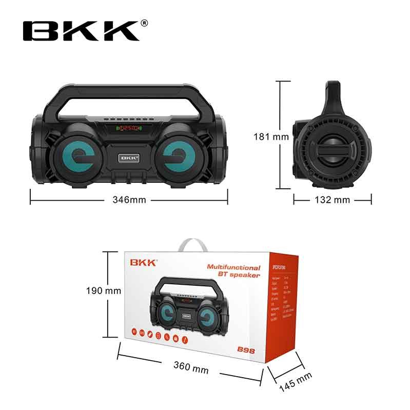 [Mua 1 Tặng 1] Loa Karaoke BKK B98 Bluetooth, TẶNG 01 MICRO, CNS.365 Âm Thanh Cực Hay, Đèn Led Sống Động