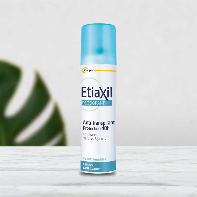 Xịt khử mùi Etialxil hằng ngày - Etiaxil Déodorant Anti-Transpirant 48h Anti-Traces Blanches &amp; Jaunes 100ml