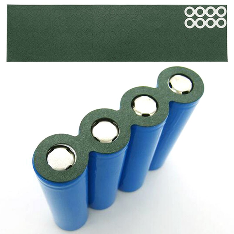 Bộ 100 miếng đệm cách nhiệt pin 18650 tiện dụng