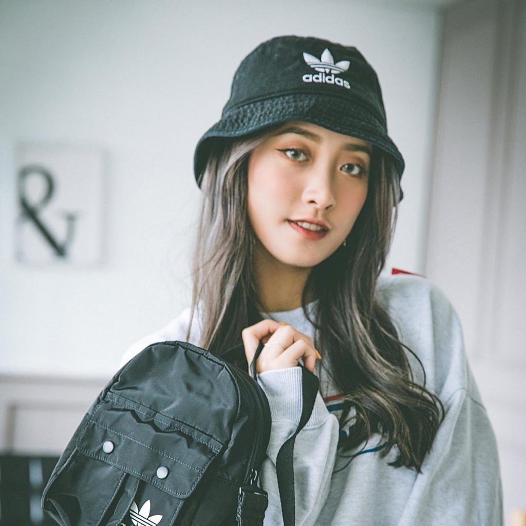 Mũ tai bèo mũ bucket mũ rộng vành Das màu ĐEN