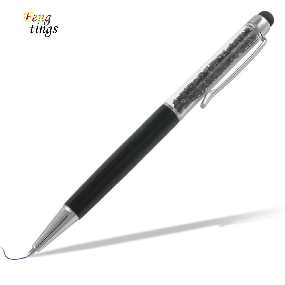 ✌ FT ✌ 2 in 1 Rhinestone Writing Stylus Touch Screen Ballpoint Pen for iPhone Tablet