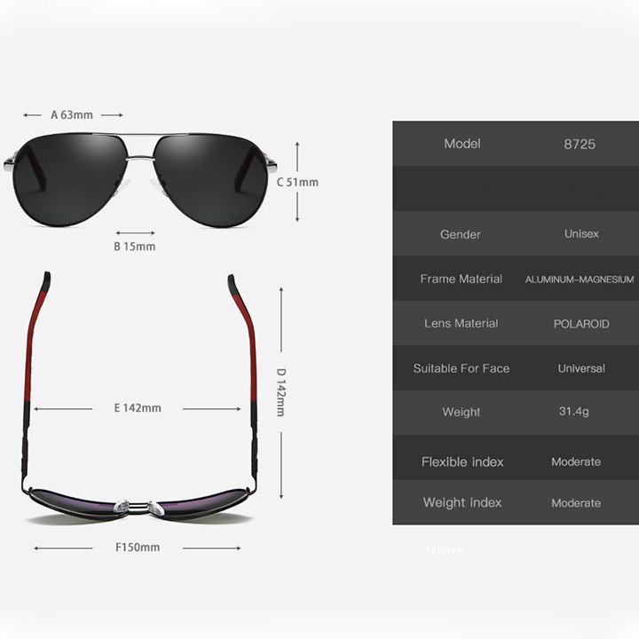 Kính mát nam phân cực A8725 - ROBEO | BigBuy360 - bigbuy360.vn