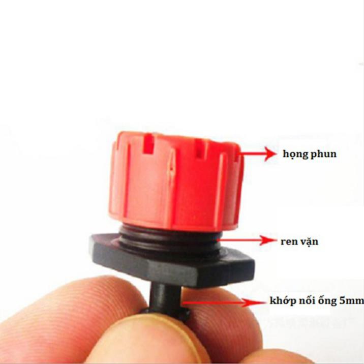 10 Béc Tưới Cây Nhỏ Giọt 8 Tia Cho Chậu Cây, Sân Vườn