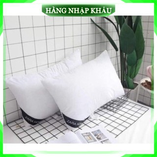 (Giá Canh Sale) Cặp 2 Ruột Gối Zara Home Trắng Cao Cấp Chuẩn Xịn Có Khóa Kéo Bông Mềm Mịn Đàn Hồi