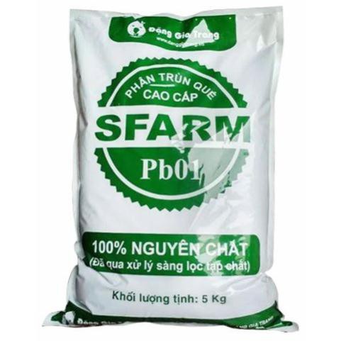 Phân trùn quế (đã qua xử lý) SFARM PB01 - bao 5kg