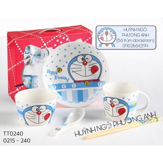🥣bộ chén dĩa ly sứ doraemon🥣