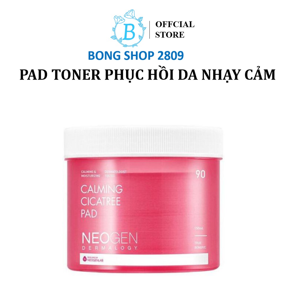 Toner Pad Rau Má Phục Hồi Da Nhạy Cảm Neogen Dermalogy Calming Cica Tree Pad 90 Miếng