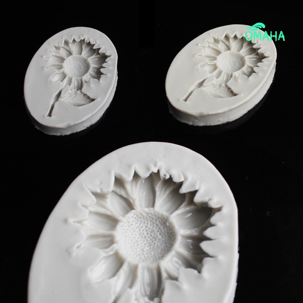 Khuôn Silicone Tạo Hình Hoa Hướng Dương Trang Trí Bánh