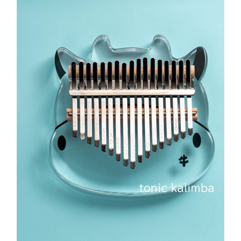 Đàn kalimba trong suốt 17 phím TONIC KALIMBA chính hãng tặng búa chỉnh âm TONIC - M17026