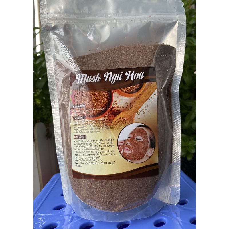 Mặt nạ ngũ hoa hạt to, hạt đình lịch