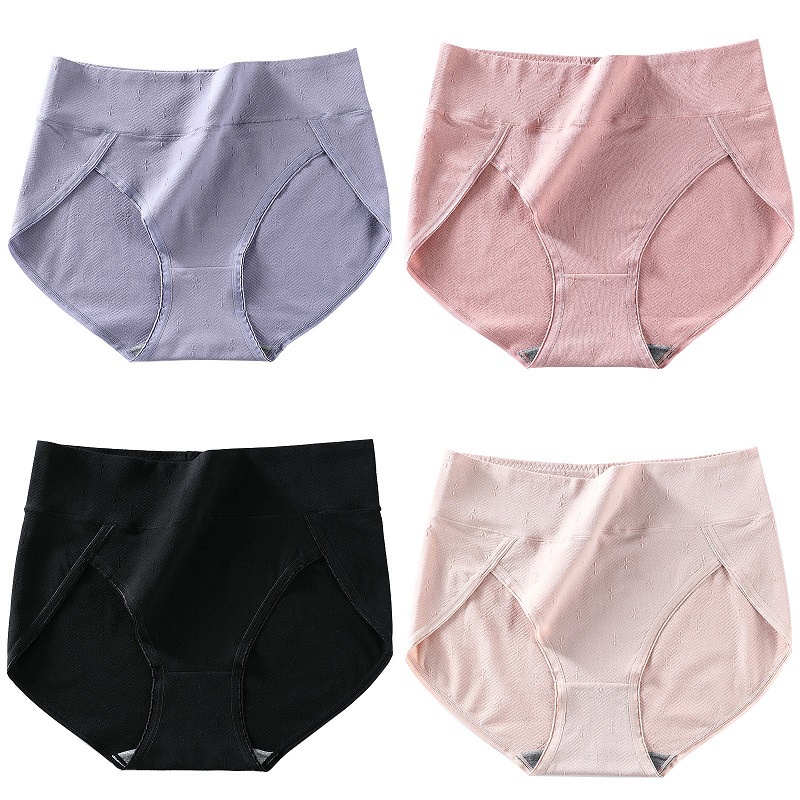 AOFEIQIKE AOFEIQIKE Quần Lót Cotton Lưng Cao Không Đường May Kháng Khuẩn Cho Nữ