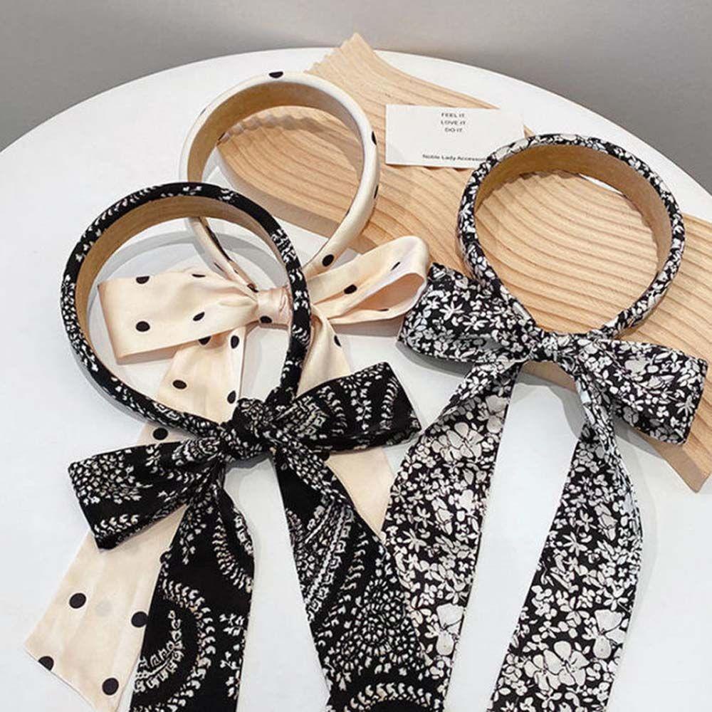 Danilo Băng Đô Cài Tóc Bằng Lụa Thắt Nơ Đơn Giản Dành Cho Nữ