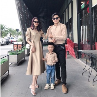đồ gia đình đi tiệc - Váy gia đình lịch sự - Áo gia đình chụp hình kỉ niệm - Áo váy đi tiệc gia đình - đồ đôi gia đình