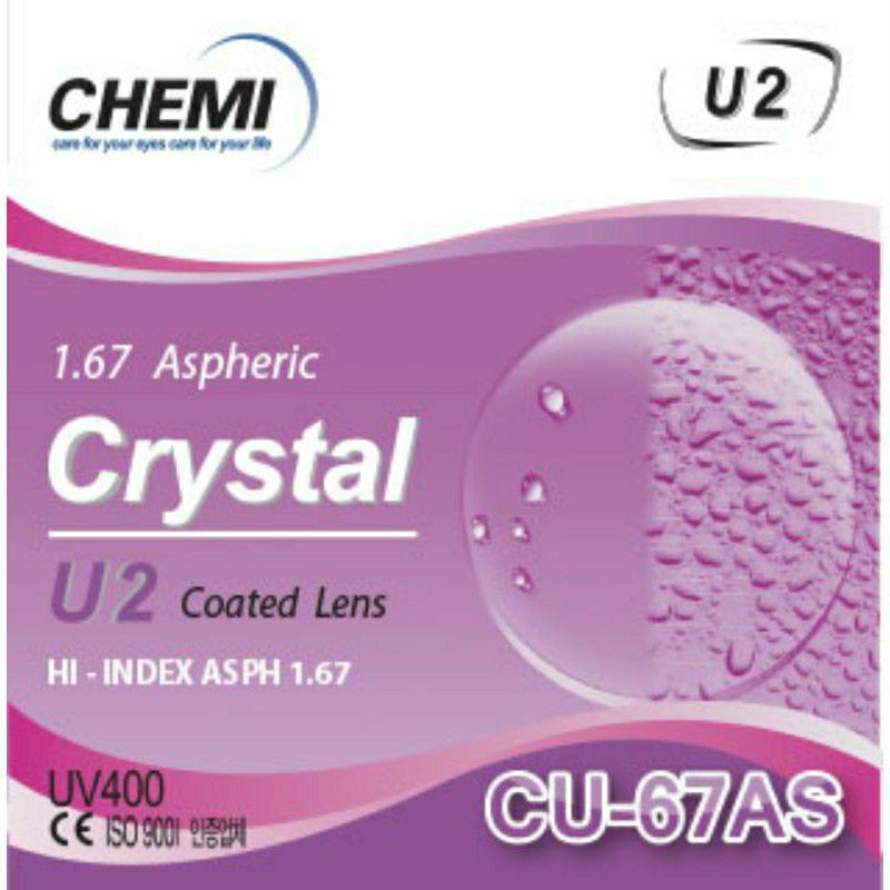 Tròng Kính Hàn Quốc Chemi 1.67U2 Coated Lén