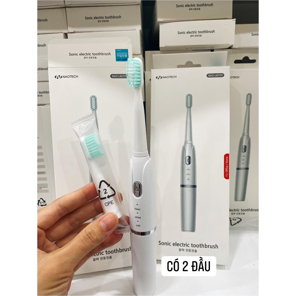 Bàn chải điện nội địa Hàn Sonic Electric Toothbrush  NAOTECH sale 74%