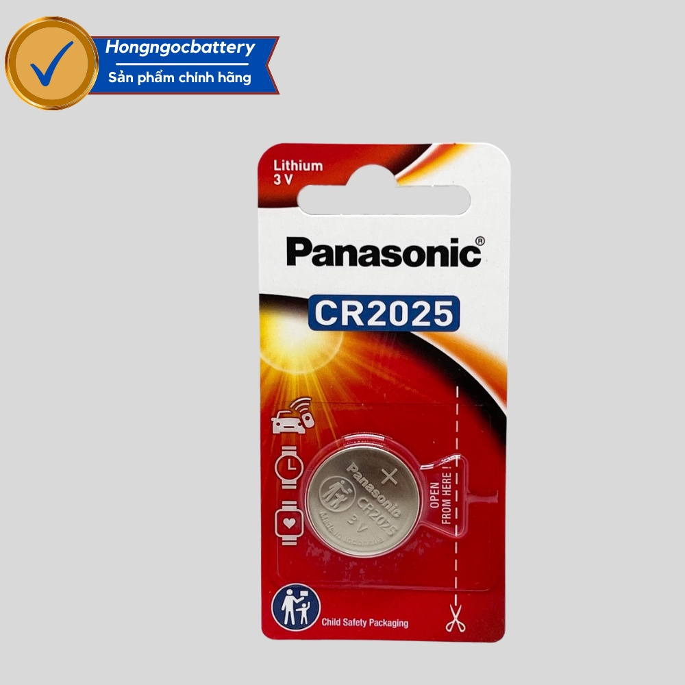 Vỉ 1 Viên Pin Panasonic CR2025 Lithium 3V cao cấp - Hàng chính hãng