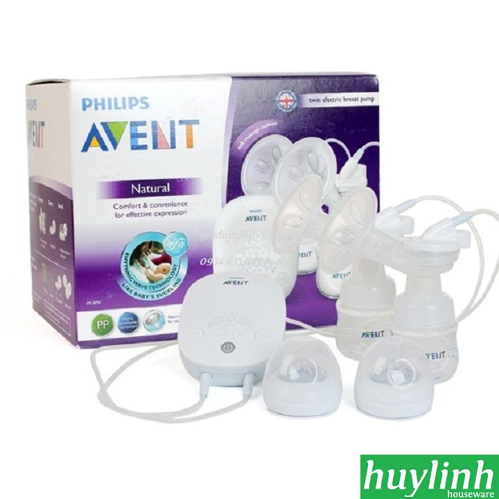 Máy hút sữa điện đôi Philips Avent SCF303 - chính hãng