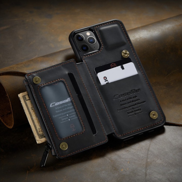 Ốp Lưng Da Kèm Ví cho iPhone 7/8/X/XS/XR/XSMax/11/11Pro/11Max/12/12Pro/12Max/13/13Pro/13Max - Mã TZAH532