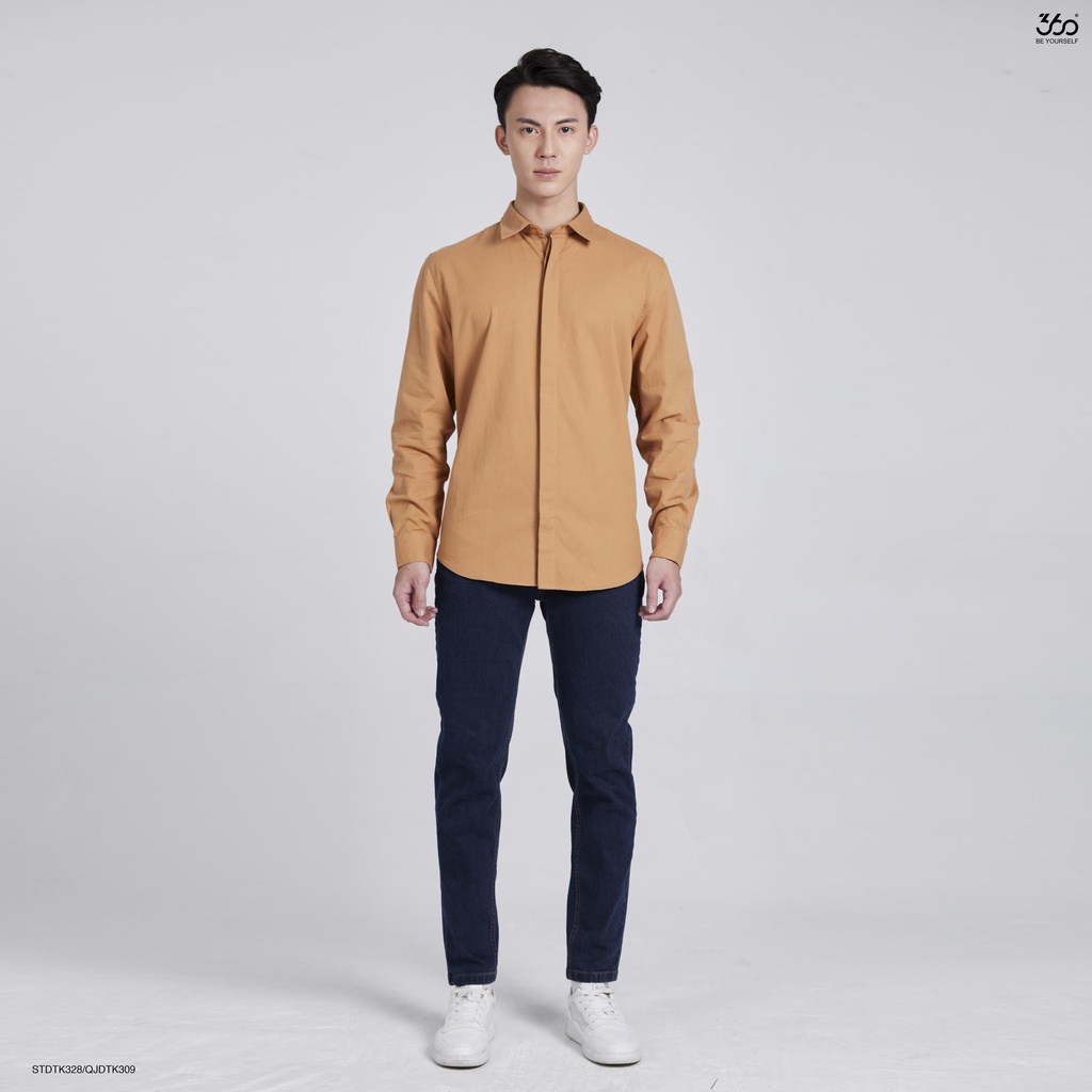 Áo sơ mi nam dài tay thương hiệu 360 Boutique chất cotton cao cấp 6 màu trẻ trung - STDTK328