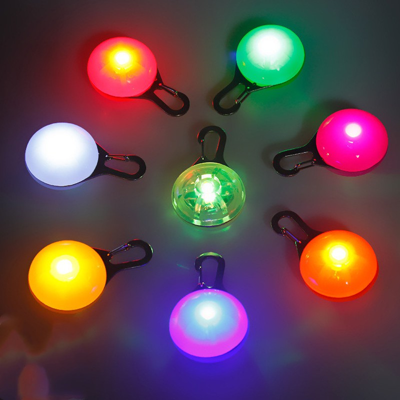 Mặt dây gắn vòng cổ thú cưng 27pets có đèn led đảm bảo an toàn