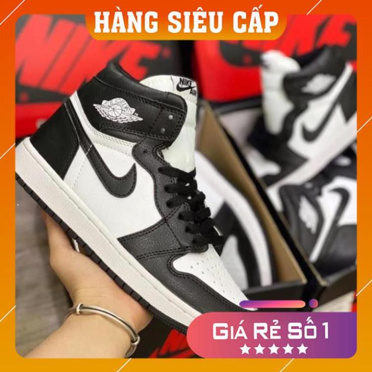 [ FREESHIP –BẢO HÀNH 12 THÁNG]GIÀY SNEAKER NAM NỮ JORDAN CAO CỔ ĐEN TRẮNG HOT TREND