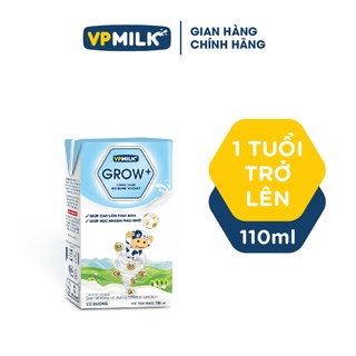 Sữa Tiệt Trùng Có Đường VPMilk Grow+ Hộp 110ml (Thùng 48 Hộp)