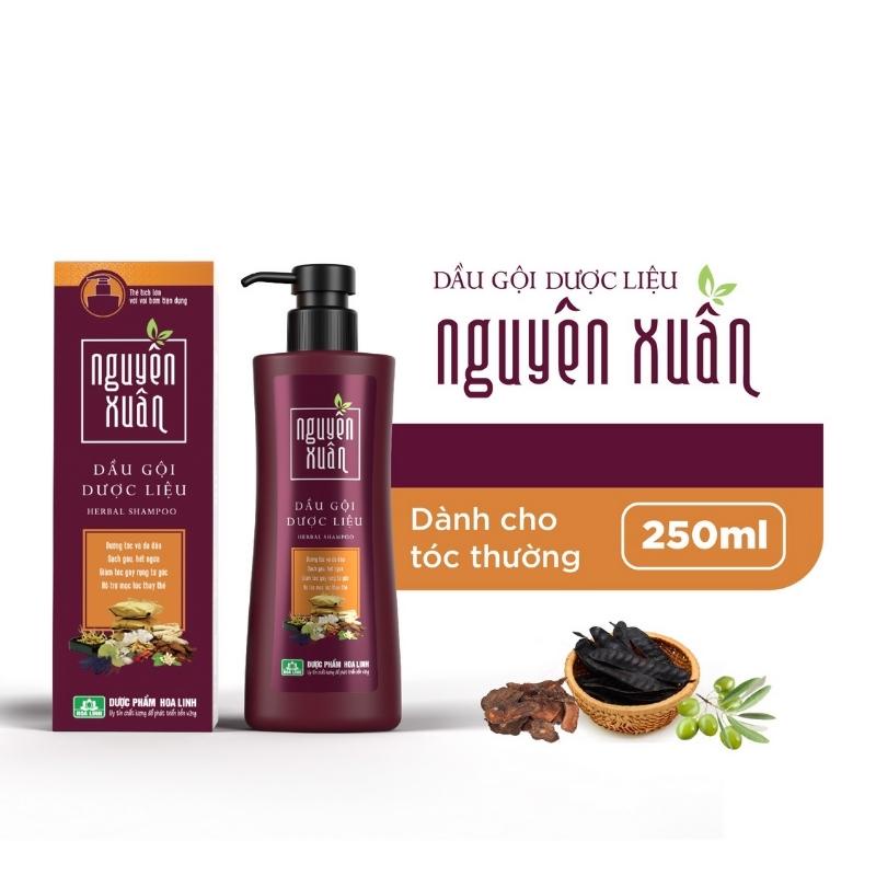 Dầu gội dược liệu Nguyên Xuân chính hãng, Dầu gội dưỡng tóc bồng bềnh giảm rụng tóc dưỡng da đầu hiệu quả