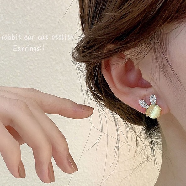 Khuyên Tai Bạc 925 Hình Hoa Và Bướm Đính Ngọc Trai Phong Cách Hàn Quốc Sang Trọng