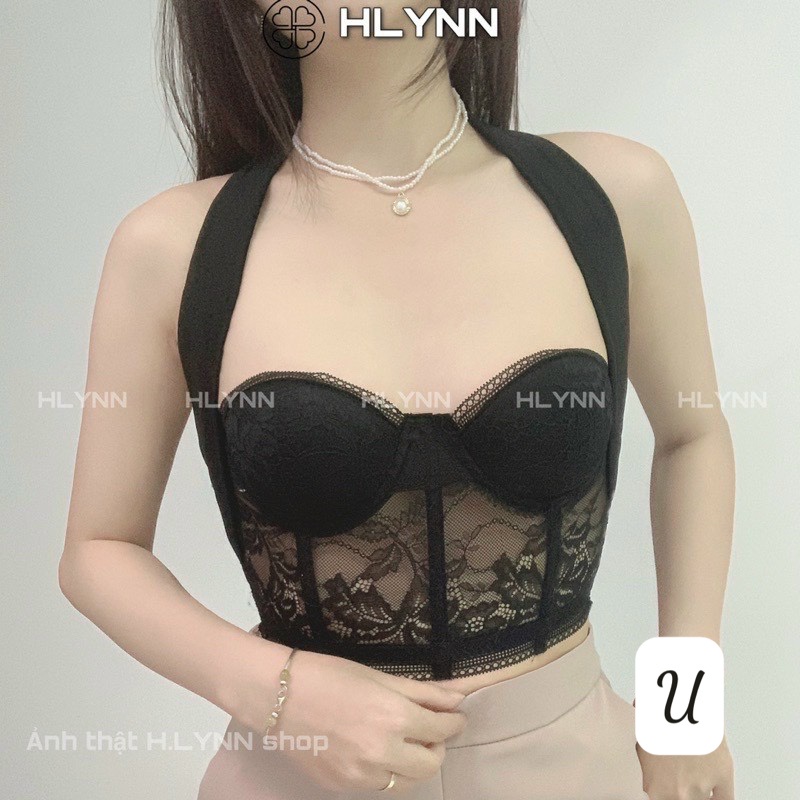 Áo ống cúp bra ren hot dây đeo cổ mặc được nhiều kiểu hot