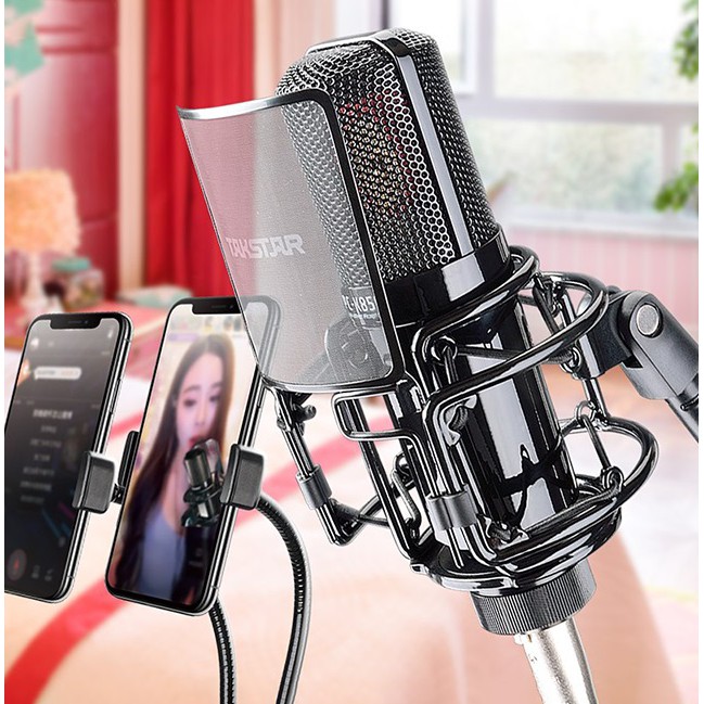 MICRO TAKSTAR PC-K850 ⚡ HÀNG CHÍNH HÃNG⚡ Thu Âm Livestream Hát Karaoke Cao Cấp chuyên nghiệp Bảo Hành 1 Năm