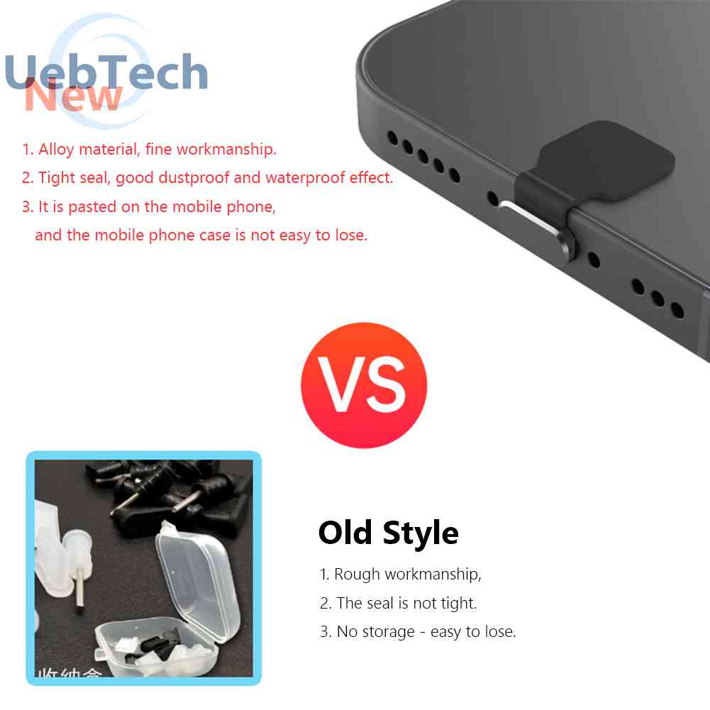 Nút Chặn Cổng Sạc Chống Bụi Cho iPhone / Micro / Type-C