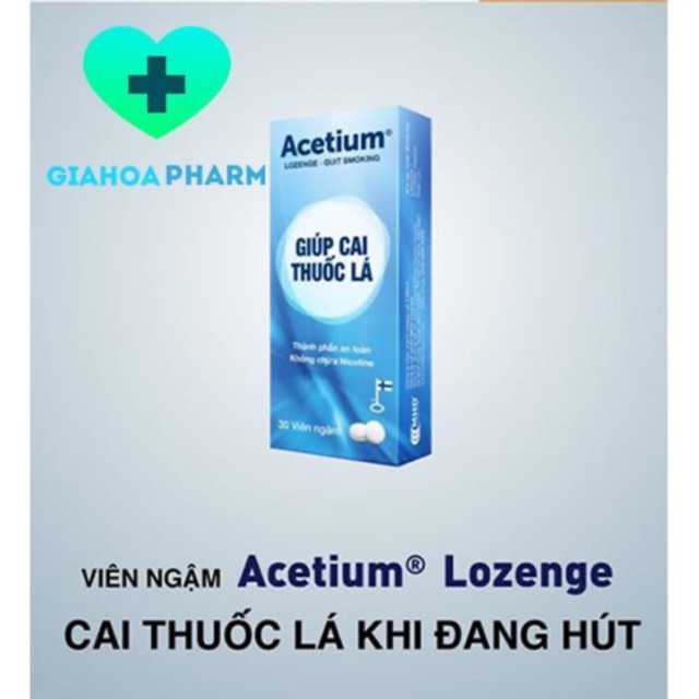 Viên ngậm giúp cai thuốc hiệu quả Acetium