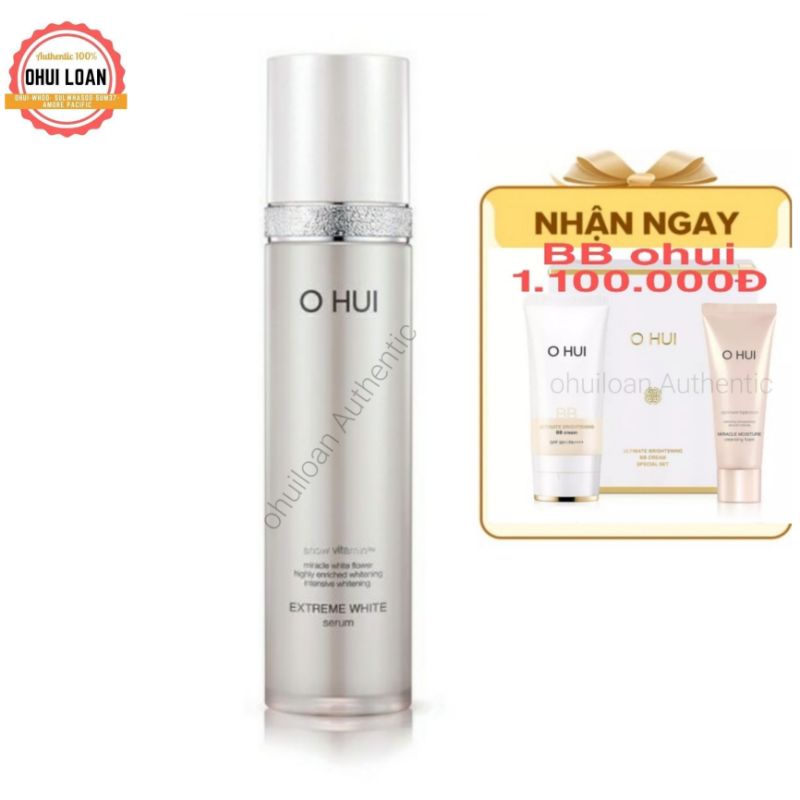 Chai tinh chất dưỡng trắng da làm mờ thâm sạm da cho làn da trắng hồng mịn màn Ohui White full 45ml