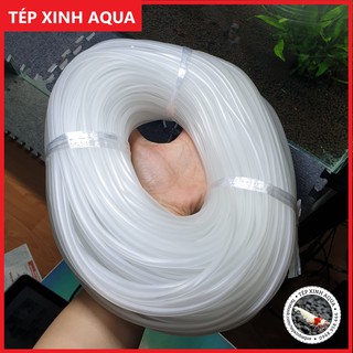 Ống dây sủi oxi cho bể tép, bể cá cảnh (bán theo mét) - Dẻo co dãn - màu trắng -  Tép xinh Aqua