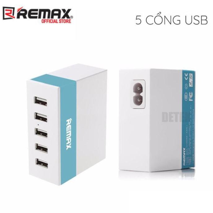 Cóc Sạc 5 cổng USB Remax RU-U1 Youth Version max 2.4A 38Wh