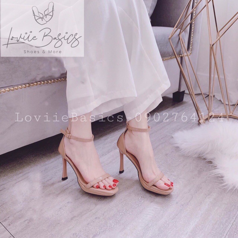 SANDAL CAO GÓT LOVIIEBASICS - GIÀY THỜI TRANG ĐẾ ĐÚP 10 PHÂN QUAI MẢNH THỜI TRANG G200207 G220646