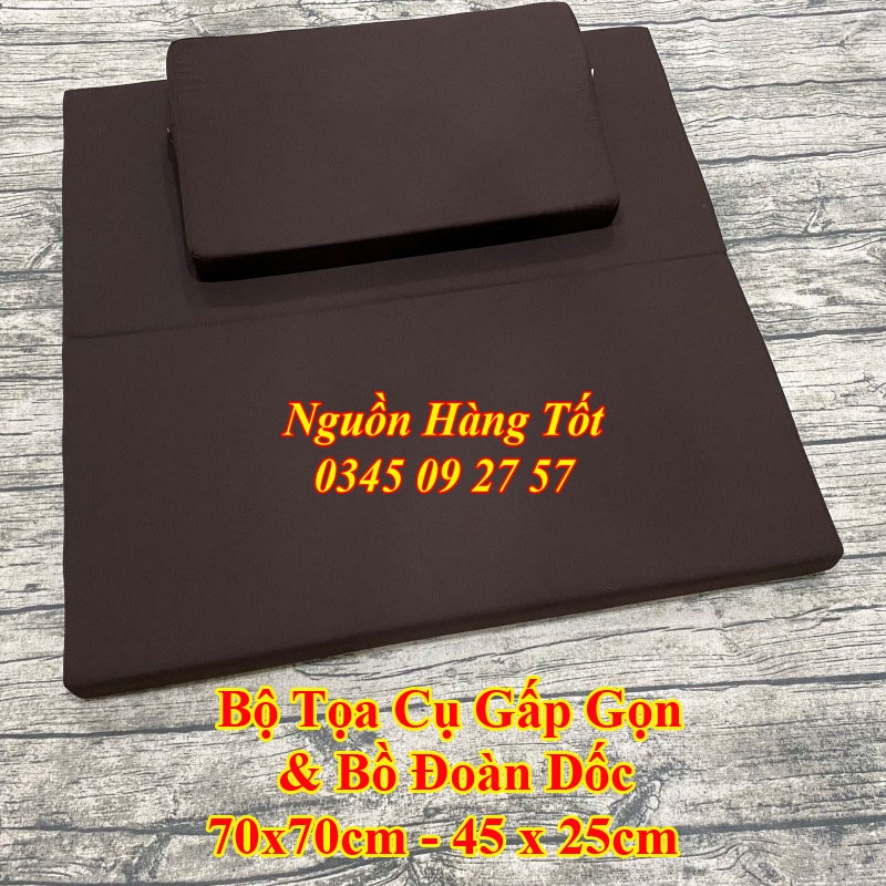 Đệm Lót Ngồi Thiền MANDALA 70x70x5cm Gấp Gọn, Phật Giáo Yoga Giúp Thư Giãn, Giảm Mệt Mỏi - Ruột Nệm Siêu Bền, Đàn Hồi