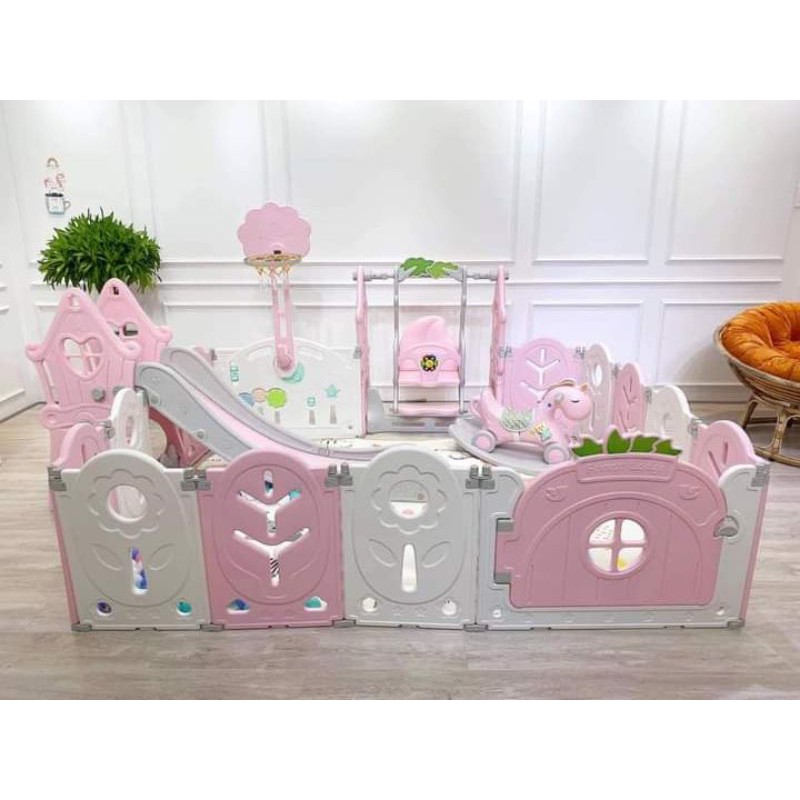 COMBO CẦU TRƯỢT XÍCH ĐU  - QUÂY BÓNG - CHO BÉ CAO CẤP BẢO HÀNG 12 THÁNG