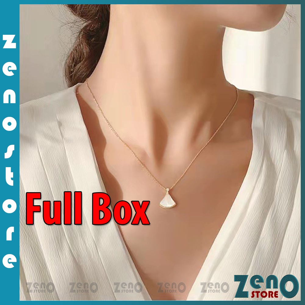 Vòng cổ Fritillary titan (full box) DC08, dây chuyền đơn giản, cá tính phong cách Hàn Quốc