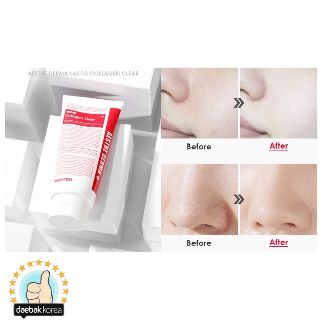 Sữa rửa mặt Hàn Quốc Medipeel Derma Lacto Collagen Clear 300ml