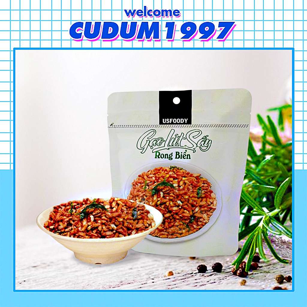 Gạo lứt sấy Rong biển USFOOD gói 100g giòn ngon hàng chuẩn
