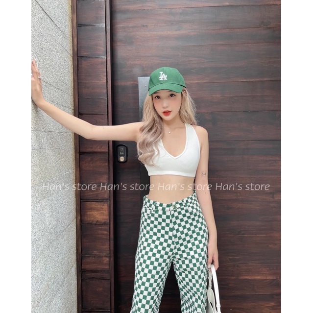 ÁO CROPTOP XẺ NGỰC CÁ TÍNH XINH XẮN