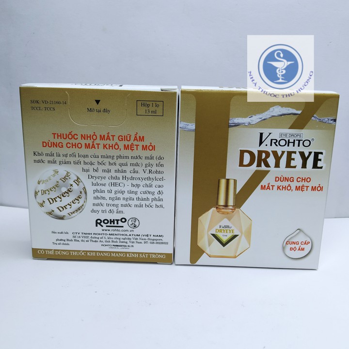 Nhỏ mắt V.Rohto Dryeye - Lọ 13ml | Thế Giới Skin Care