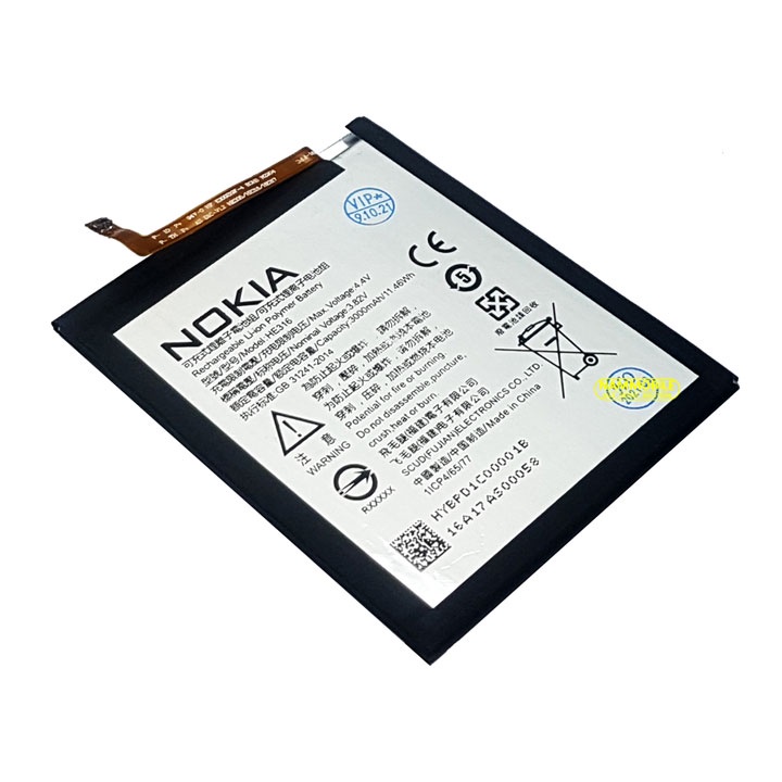 Pin Nokia 6 TA-1021 HE316 3000mAh Zin + Tặng Keo Dán Pin + FreeShip