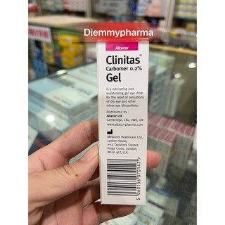 Tuýp tra mắt Clinitas gel thay thế liposic